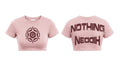 NOTHING Women's Cropped Tee - Washed Rose